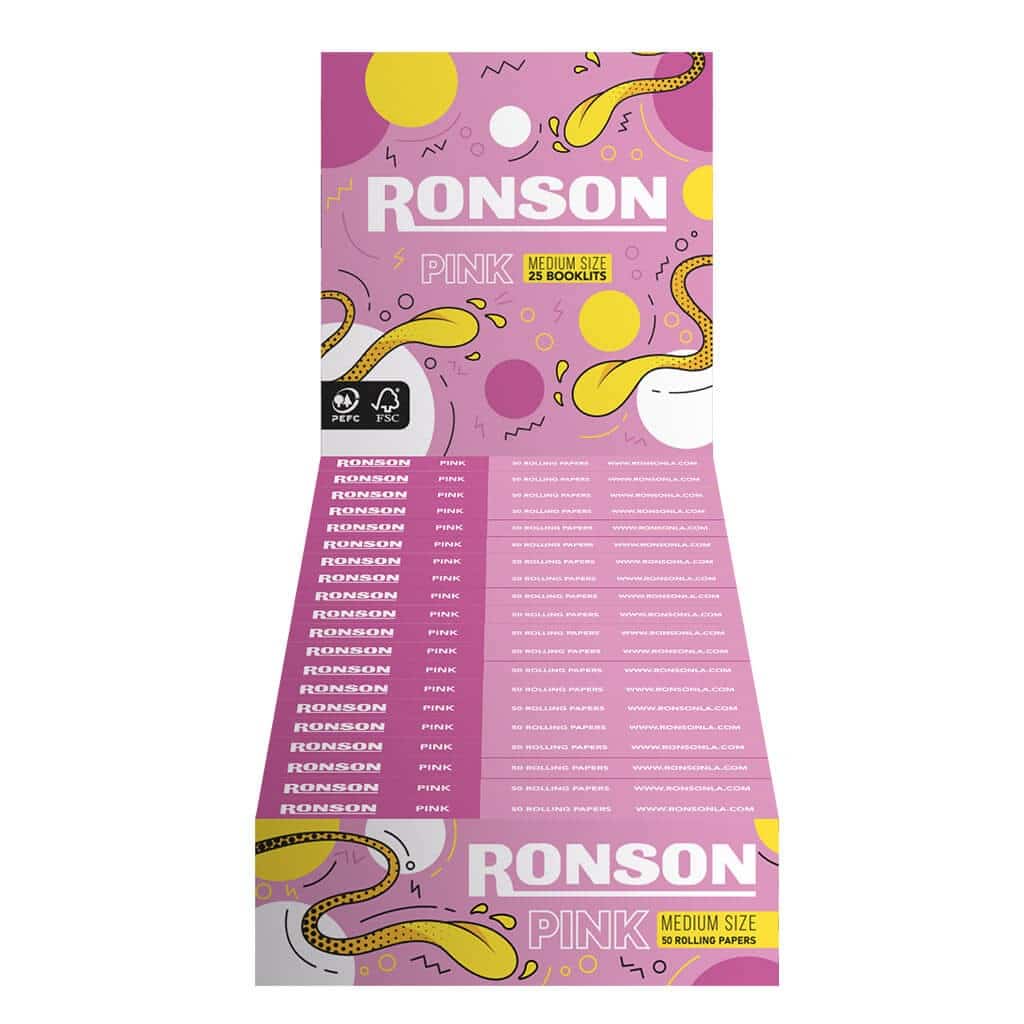 PAPELILLO 1 1/4 PINK 25U-RONSON - imagen 2