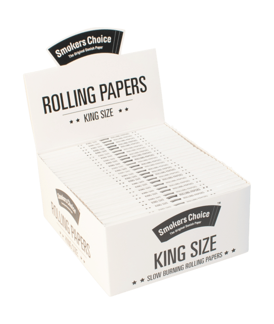 ROLLING PACK KS DISPLAY 25U WHITE-SMOKERS CHOICE