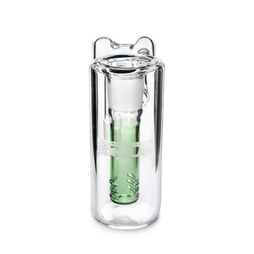 ATRAPA CENIZA PERC 18MM GREEN-BONGLAB - imagen 2