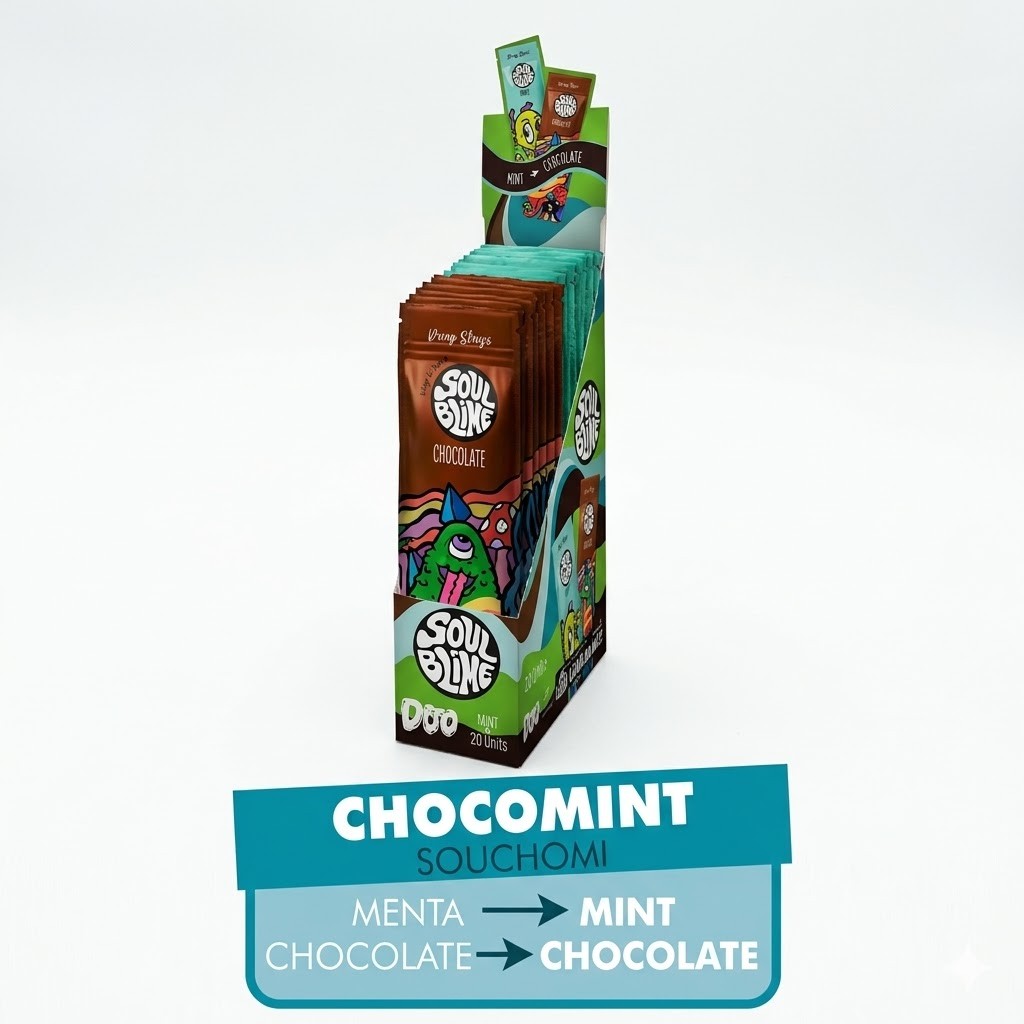 BLUNT HEMP WRAPS DUO CHOCOMINT (/MENTA10U/ CHOCOLATE 10U) - SOULBLIME - imagen 2
