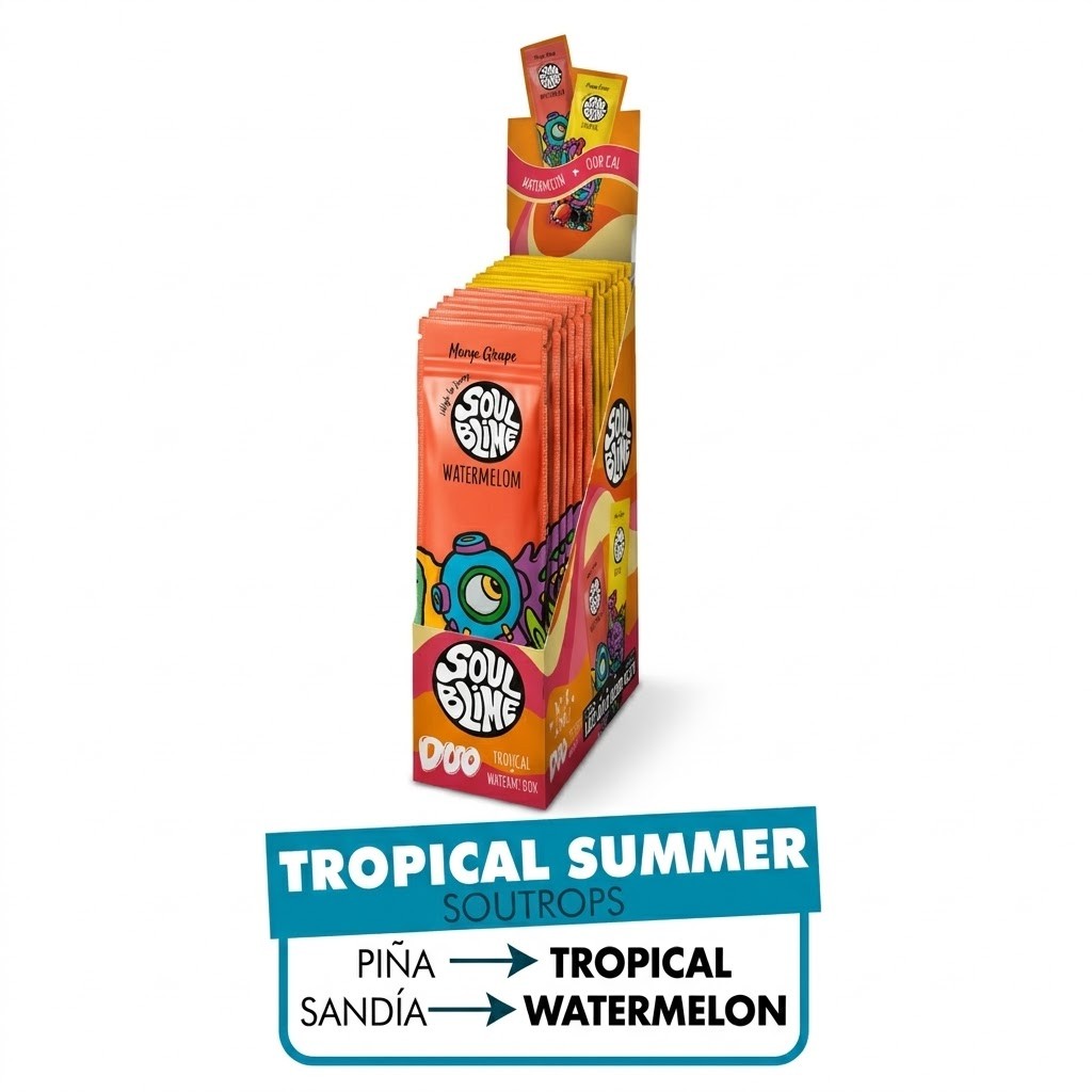 BLUNT HEMP WRAPS DUO TROPICAL SUMMER (PIÑA 10U /SANDÍA 10U) - SOULBLIME - imagen 2