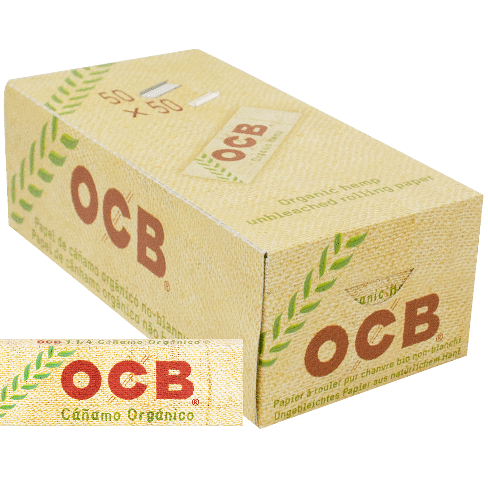 PAPELILLO ORGANICO DE CAÑAMO DISPLAY 50U 7CM-OCB