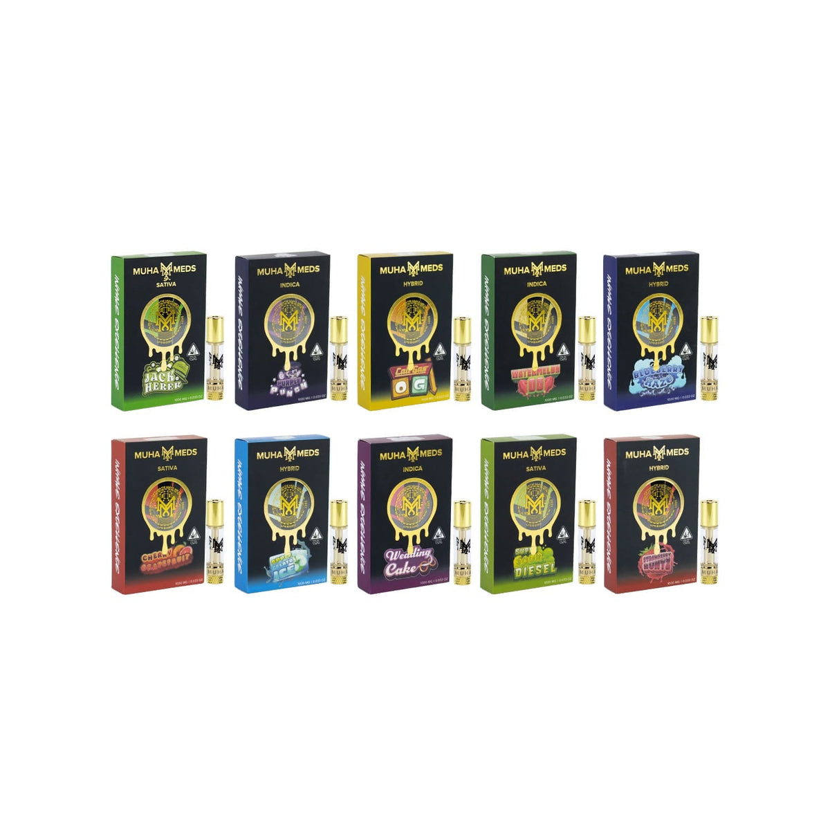100 Cartucho Muha Meds V4 0.8ml