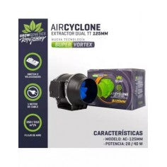 EXTRACTOR DUAL TT 125MM-GROW GENETICS