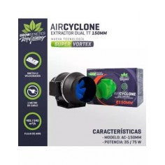 EXTRACTOR DUAL TT 150MM-GROW GENETICS