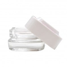 CONTENEDOR EXTRACTOS CLEAR TAPA BLANCA 4ML-BONGLAB