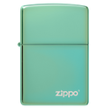 HIGH POLISH GREEN LASERED-ZIPPO