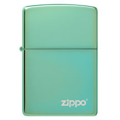 HIGH POLISH GREEN LASERED-ZIPPO