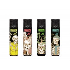 ENCENDEDOR JET FLAME JET COZY SKULL 24U- CLIPPER