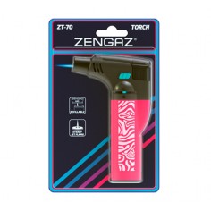 ENCENDEDOR TORCH ZT-70 ROSA/BLANCO-ZENGAZ