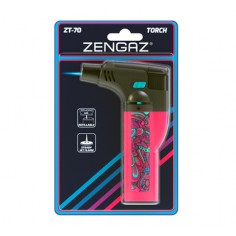 ENCENDEDOR TORCH ZT-70 ROSA/MUKTICOLOR-ZENGAZ