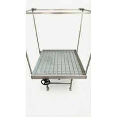 MESA DE CULTIVO CON BANDEJA DESLIZABLE 120X120-KASVI