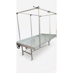 MESA DE CULTIVO CON BANDEJA DESLIZABLE 120X240-KASVI