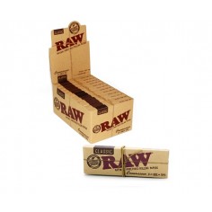 PAPELILLOS CONNOISSEUR + TIPS PREENROLADOS 1 1/4 24U-RAW