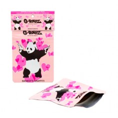 BOLSITAS HERMÉTICAS ANTIOLOR BANKSY PANDA GUNNIN 65X85 MM 10U - G-ROLLZ