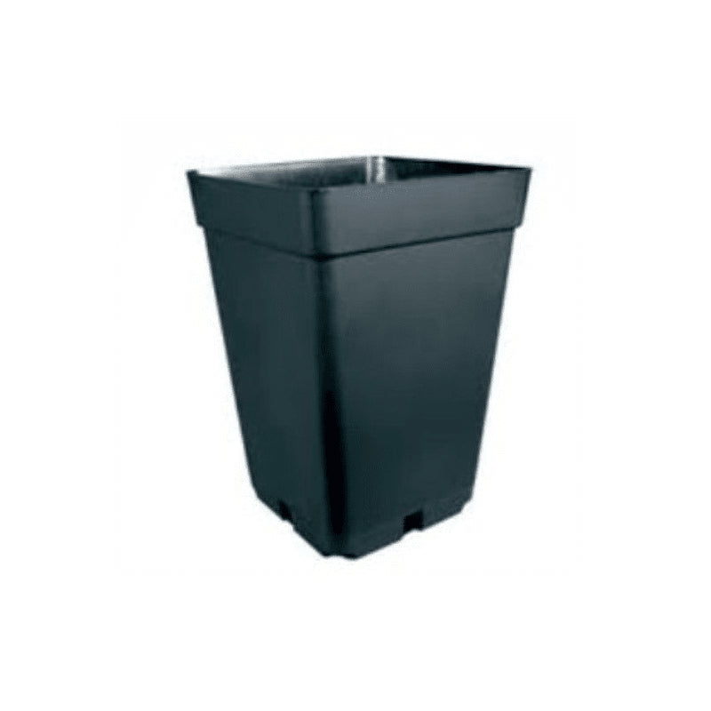 MACETA CUADRADA NEGRA 11LT