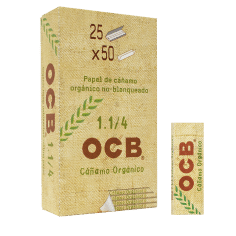 PAPELILLO ORGANICO DE CAÑAMO DISPLAY 25U 1.25-OCB