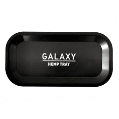 BIODEGRADABLE BLACK HEMP ROLLING TRAY-GALAXY