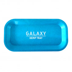 BIODEGRADABLE BLUE HEMP ROLLING TRAY-GALAXY