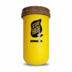 JAR AMARILLO 12OZ TAPA NEGRA-BONGLAB RE: STASH