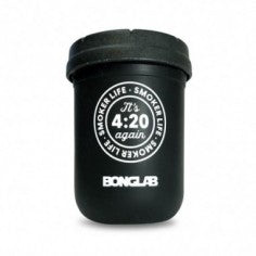 JAR NEGRO 8OZ TAPA NEGRA- BONGLAB RE: STASH