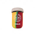 JAR RASTA TIE DYE 8OZ-BONGLAB RE: STASH