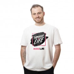 WHITE SHIRT SMOKER LIFE XXL BONGLAB-MERCHANDISE