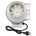 Extractor TT 125 mm 312 m³/h con cable – Kasvi