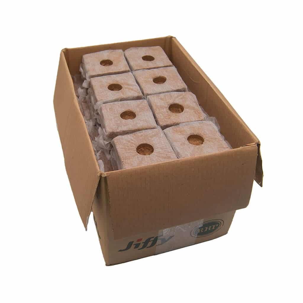 Caja Growblock Coco 140 Un 8x8 cm - Jiffy